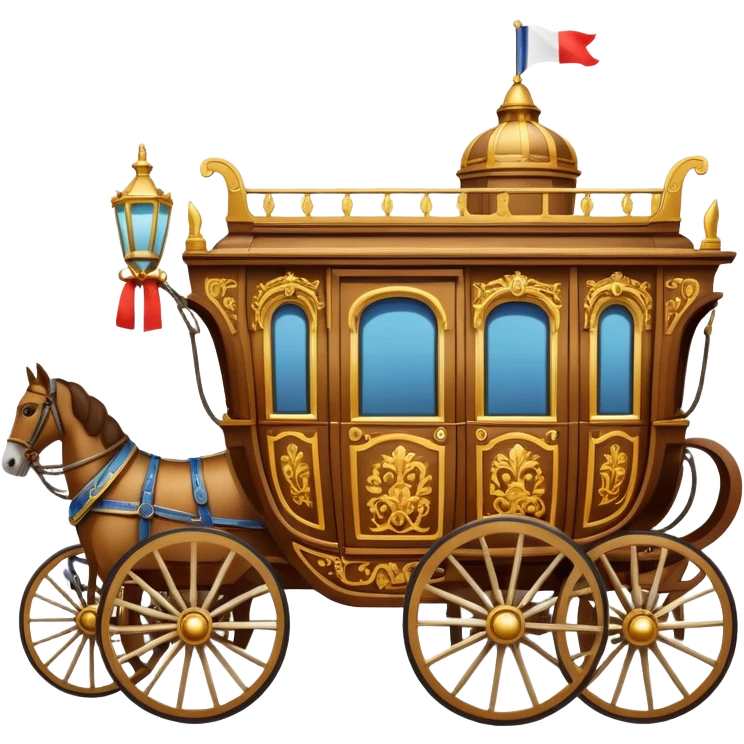 huge-horse-drawn-fancy-french-stagecoach-caravan emoji