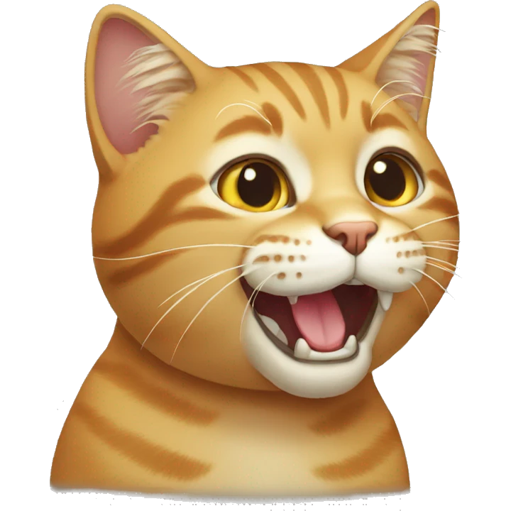 Cat mewing emoji