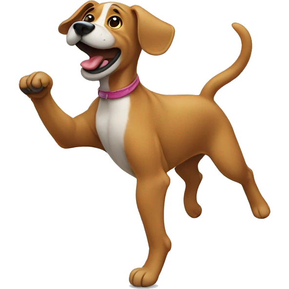 Dog dancing  emoji