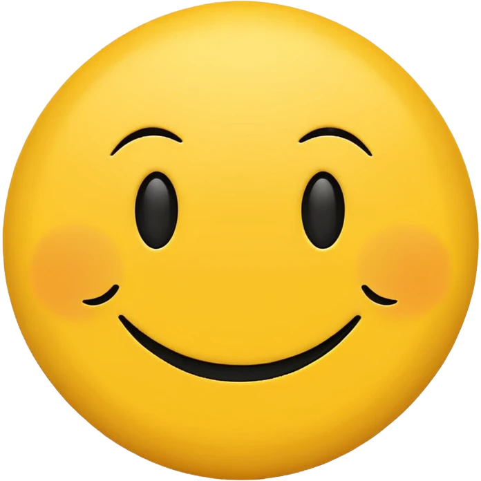 minimalist yellow smiley face emoji