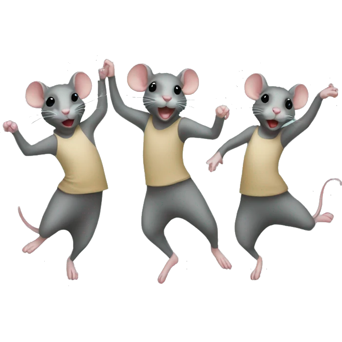 rats dancing ballet  emoji