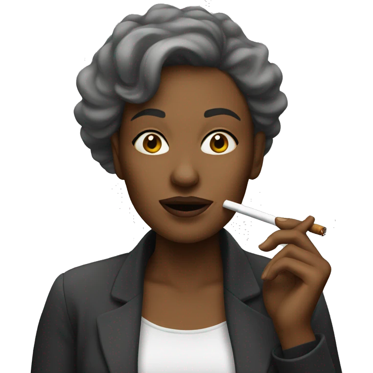 Woman smoking  emoji