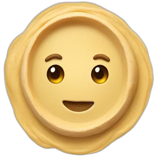 Hummus on the plate emoji