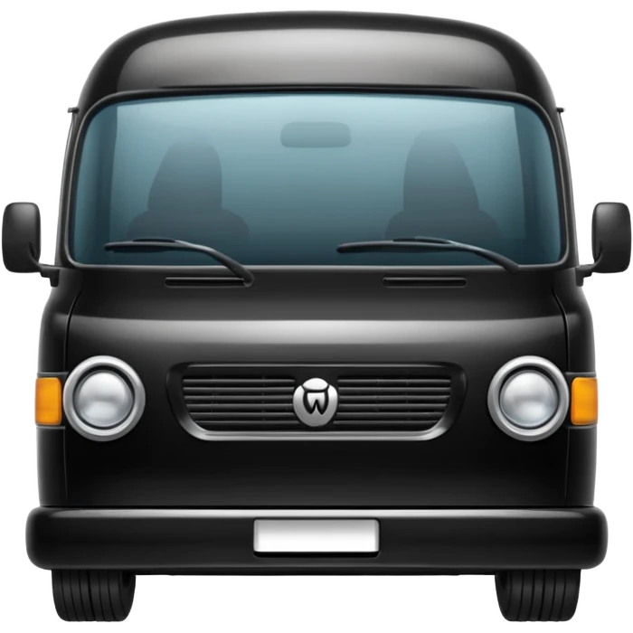 black minibus emoji