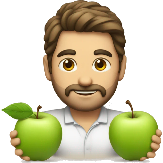 Manzana y cebolleta serie emoji
