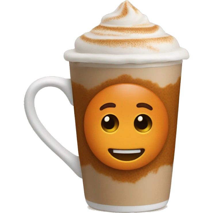 Pumpkin spice latte emoji