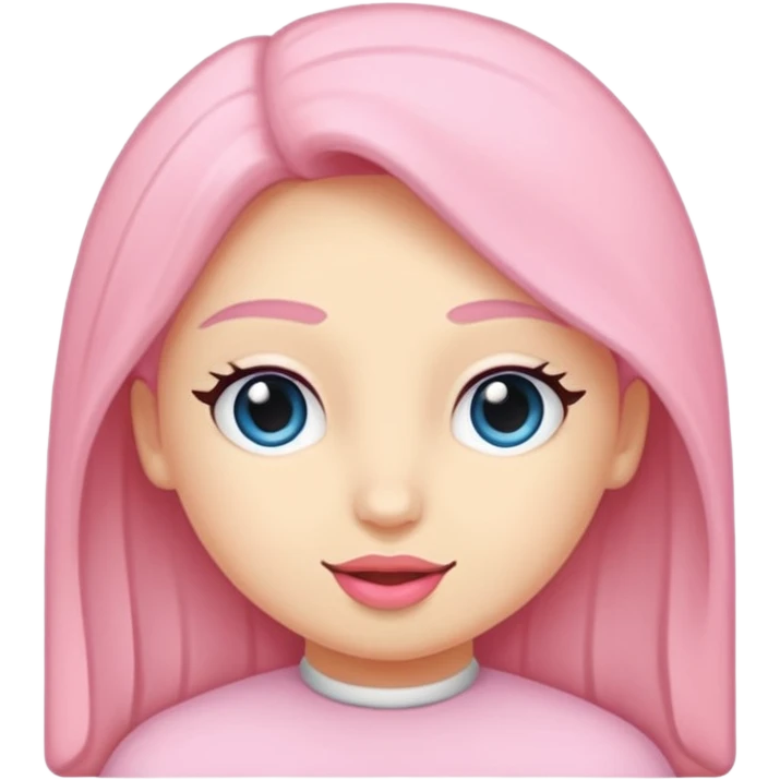 Soft pembe tarzında pembe pastel renginde ifadeler emoji