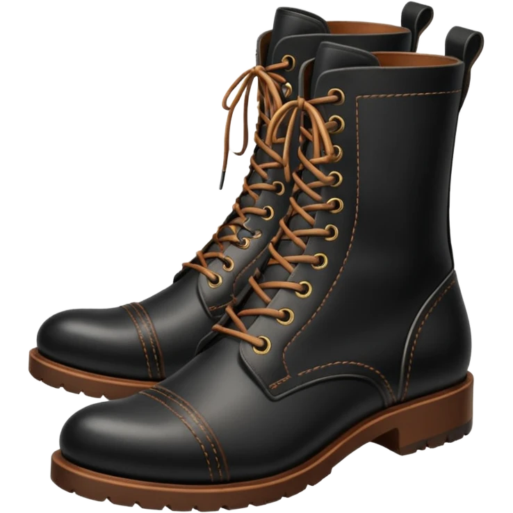 generate me black boots for man emoji