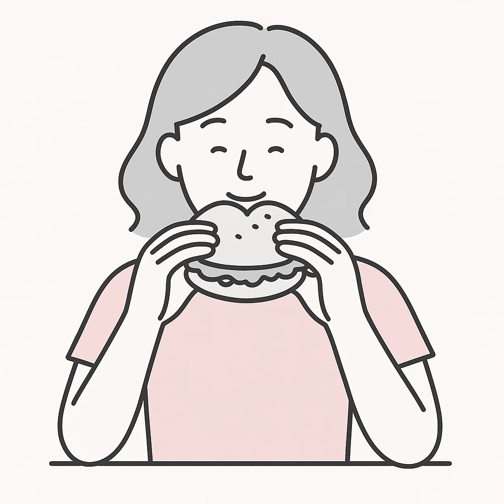 person eating sloppy joe emoji
