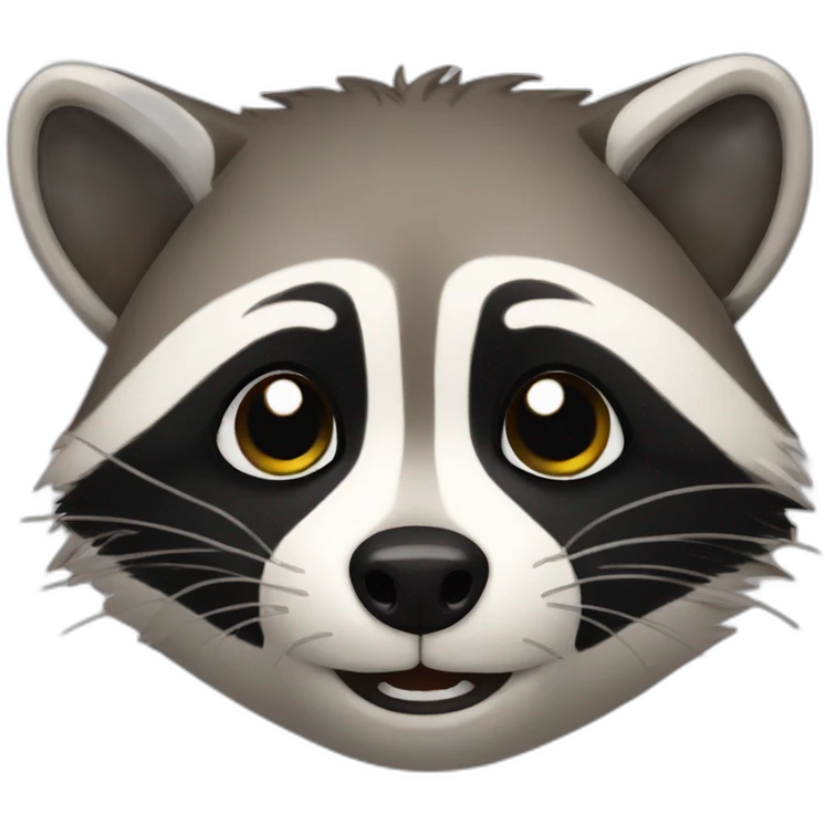 Tired raccoon emoji