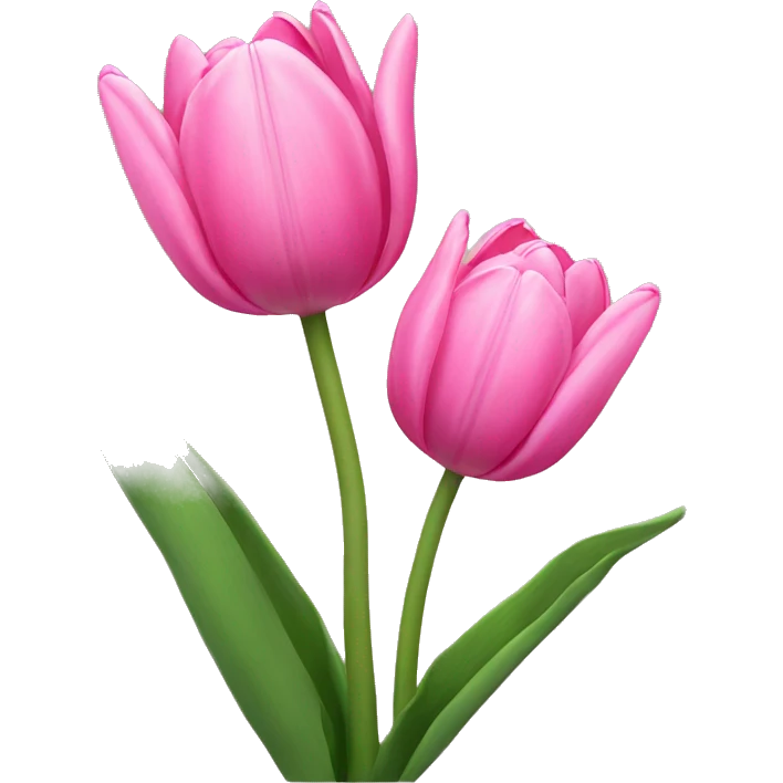 pink tulips emoji