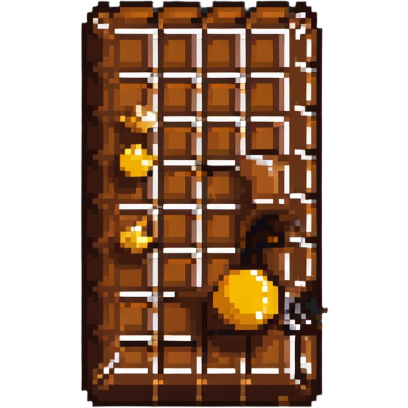 chocolate bar with honey on top emoji