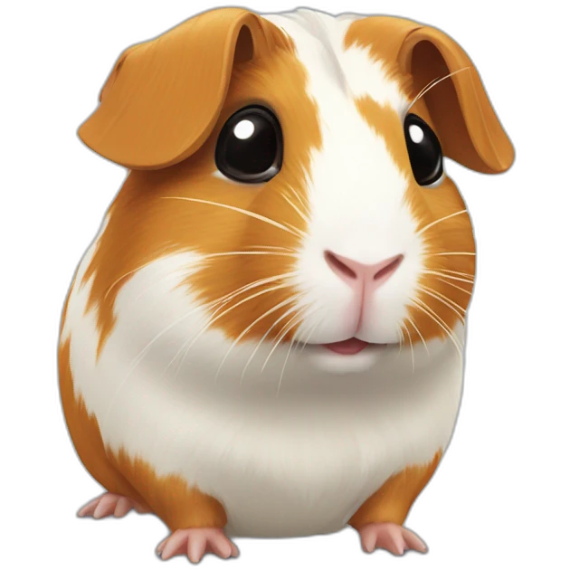 Guinea pig with a zonnenril emoji