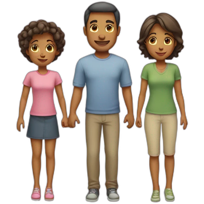 Father, mother, daughter, son emoji