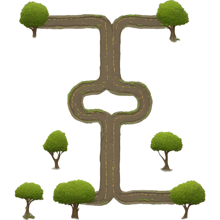 two pathway leads to unknown emoji