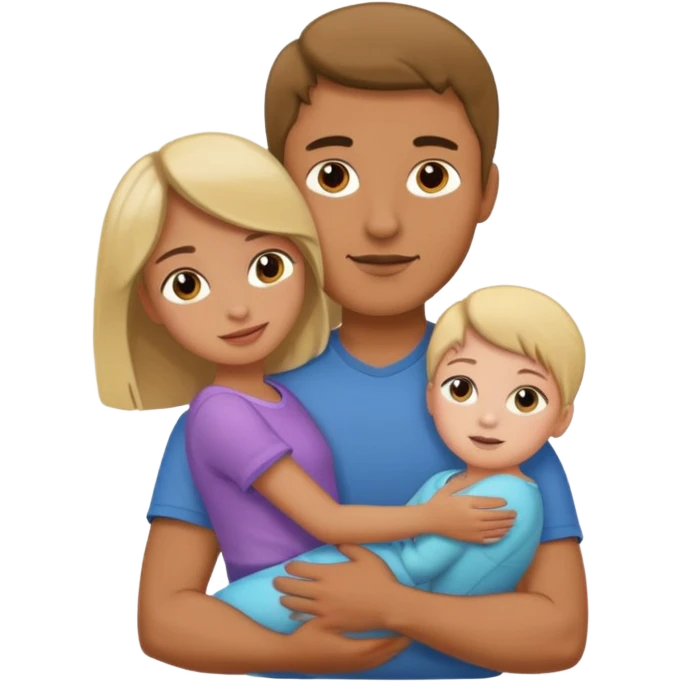 A man carrying girl in his arms  emoji