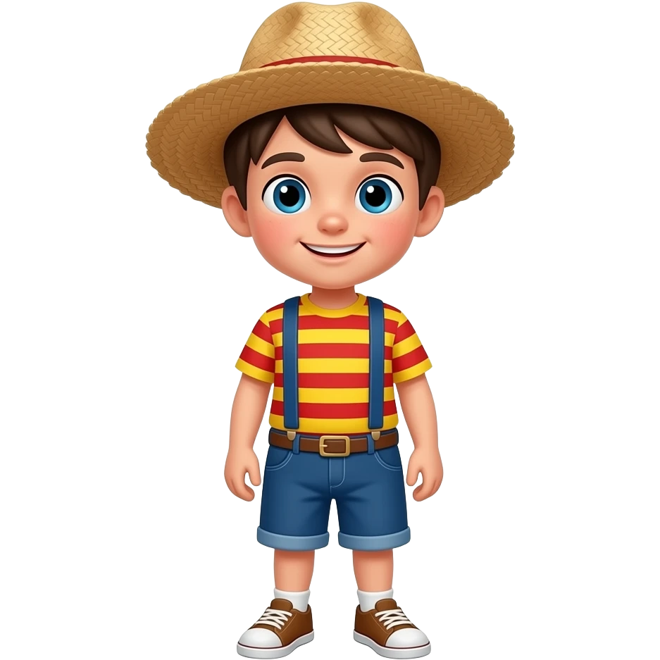 haz un chico con una barratina catalana i que se a vajito i de cuerpo entero emoji