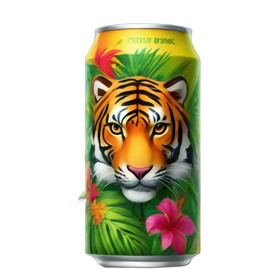 Tropical tiger Energy Drink  emoji