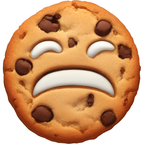 cookie with a T in it emoji