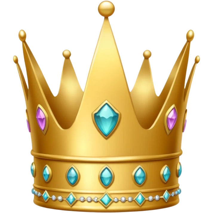 Y2K crown  with the words spoiled  emoji