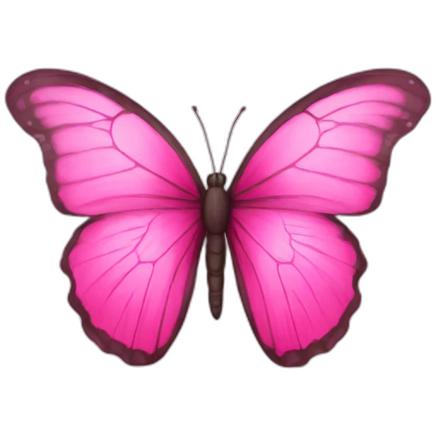 Butterfly pink emoji