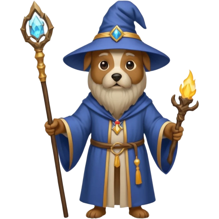 Dog wizard emoji