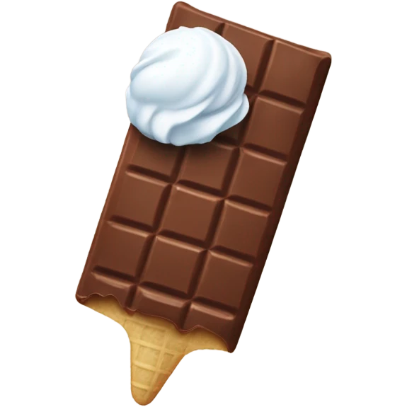 chocolate bar with a ice cream emoji