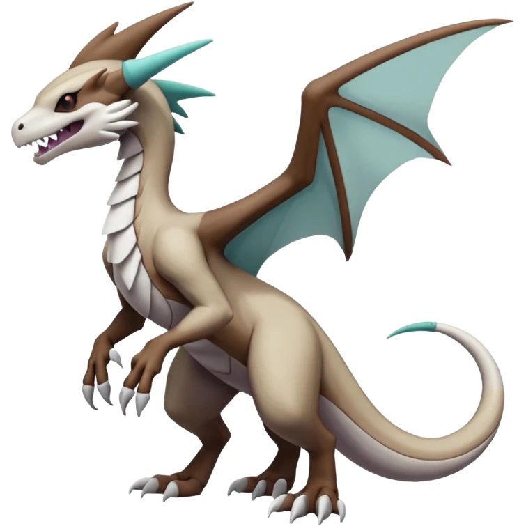 Noivern-Marowak-Lugia-Fakémon-hybrid-creature (full body)  emoji