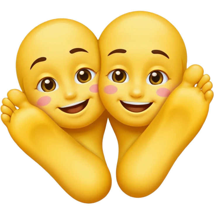 kissing feet emoticon emoji