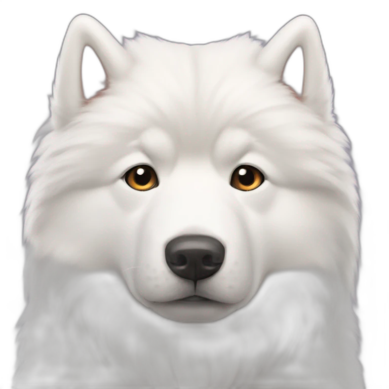 serious samoyed emoji