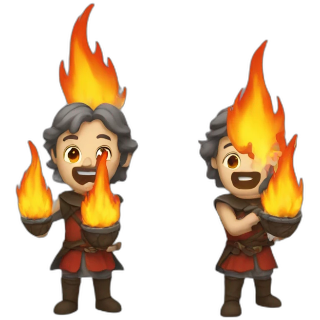 medieval firebreather emoji