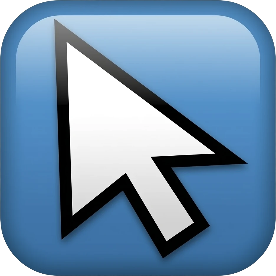 triangle cursor emoji