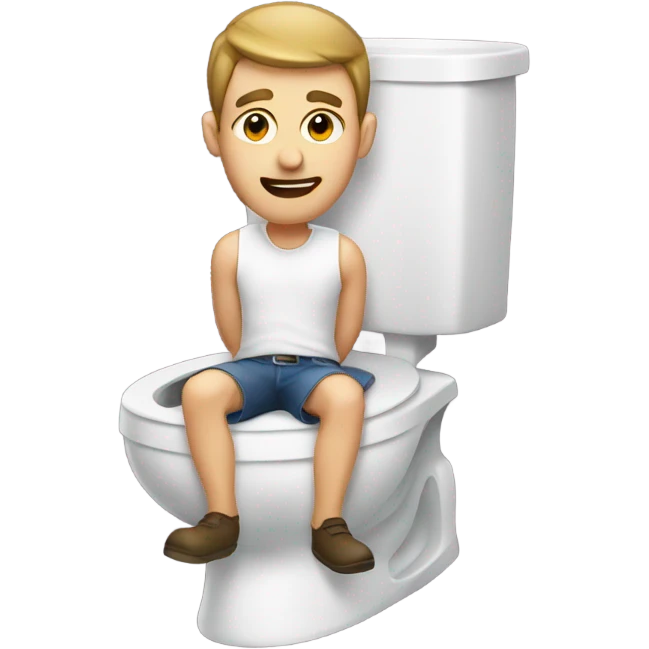 Man on a toilet  emoji
