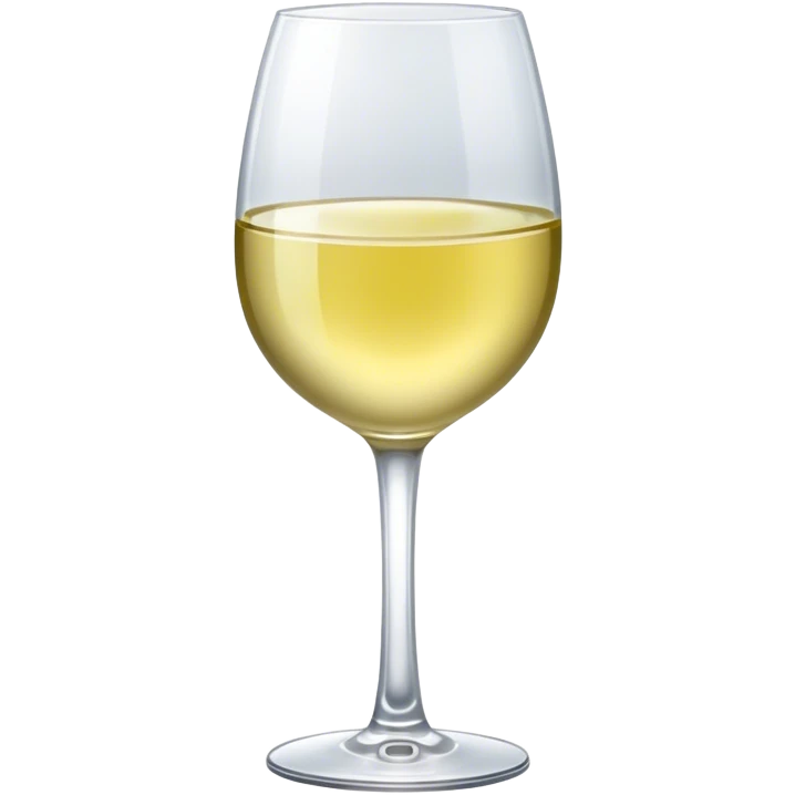Glass of white wine emoji