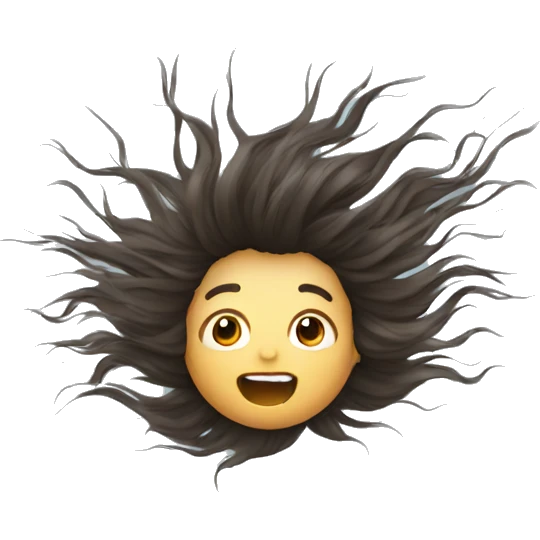 falling hair emoji