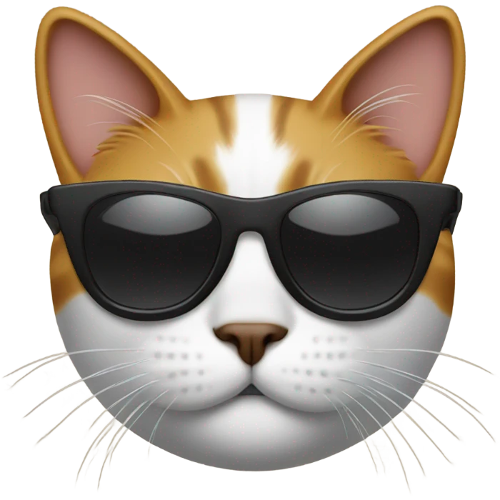 Cat with sunglasses emoji