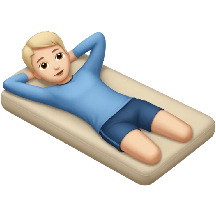 but lying down though full body emoji