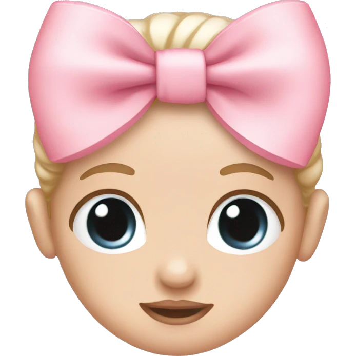 baby pink bow emoji