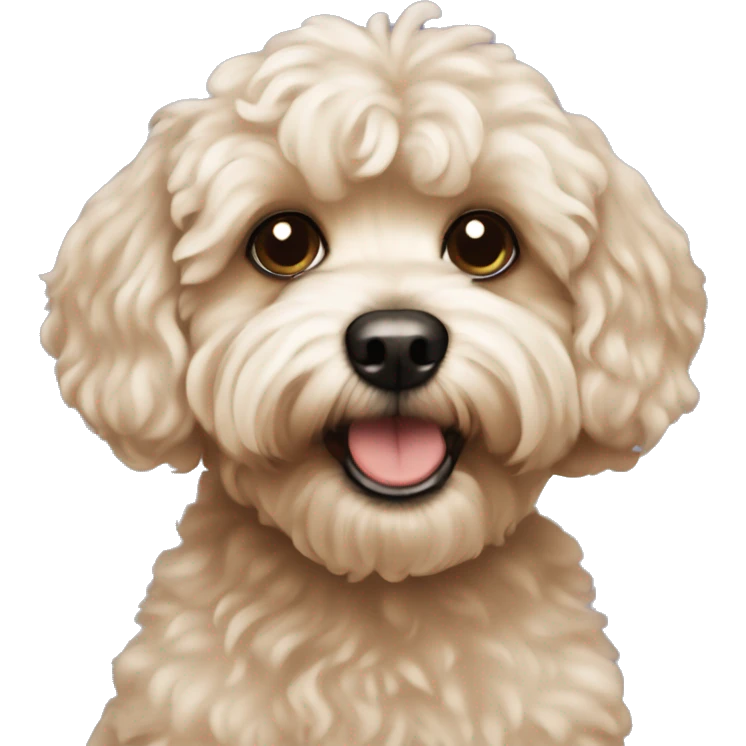 Dog maltipoo emoji