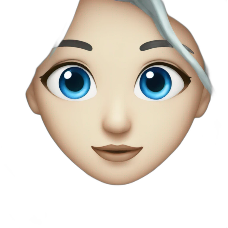 Blue eye sea emoji
