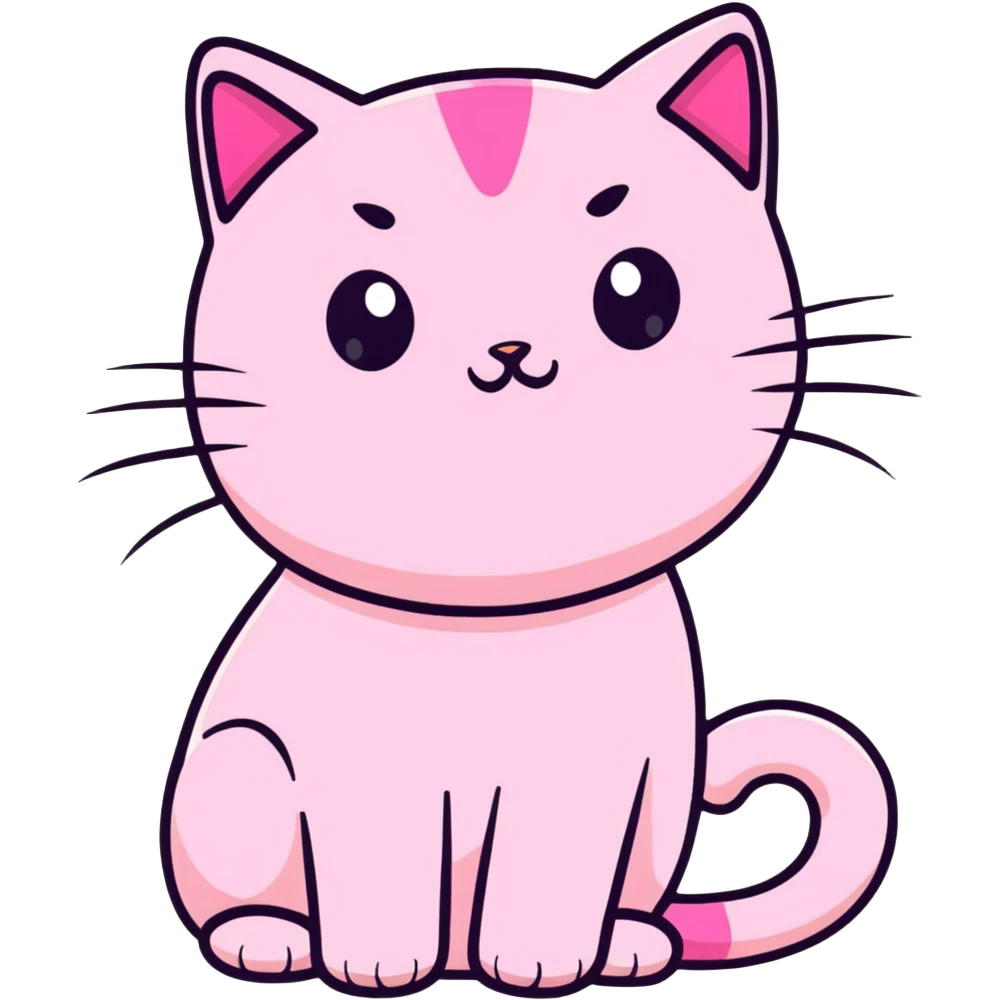pink cat emoji