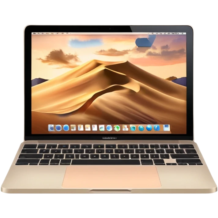 
light beige open macbook emoji