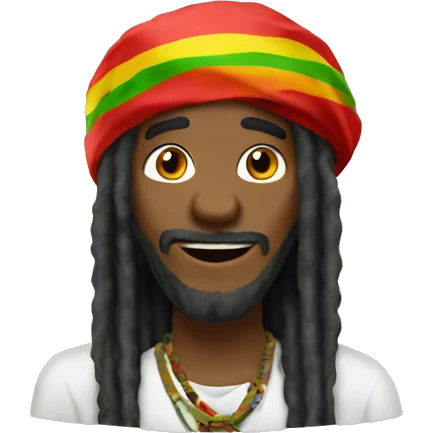 Rastaman saying hi emoji