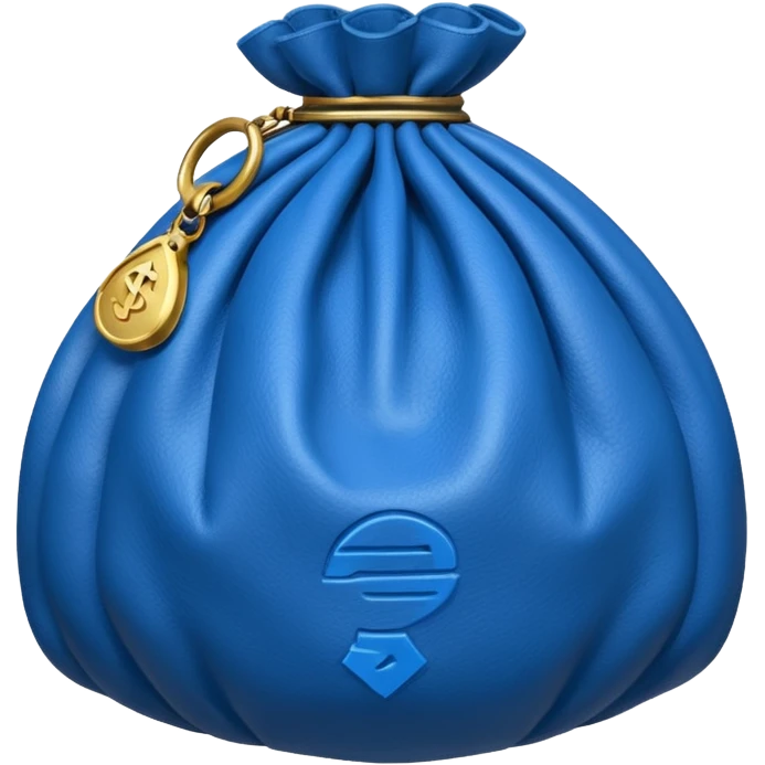 blue money bag emoji
