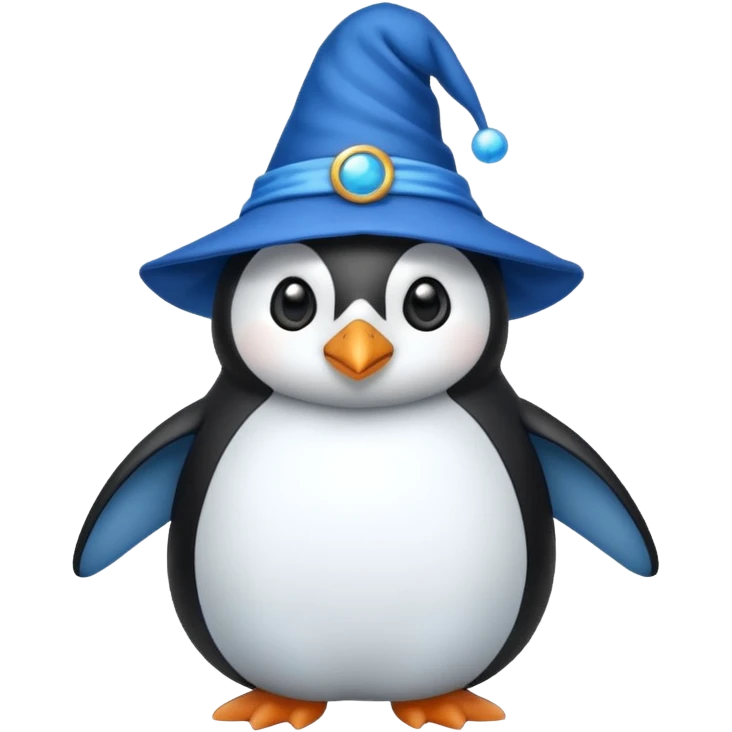 Penguin Wizard emoji