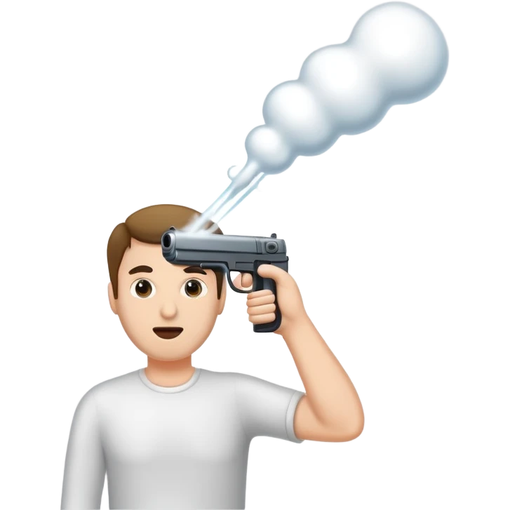 Мужик стреляет спермой из своего члена  emoji