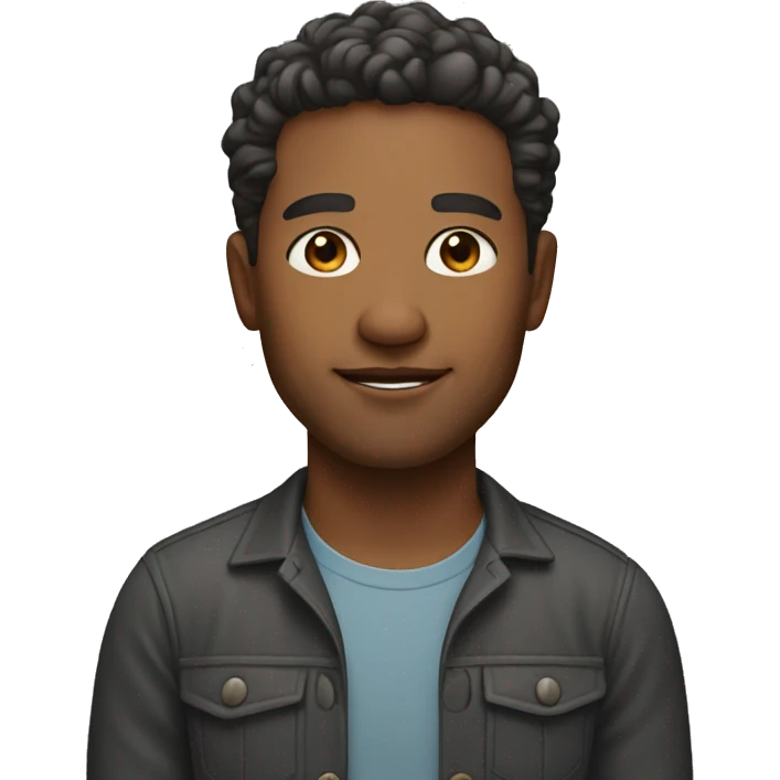 Handsome Tech Founder with light brown skin emoji