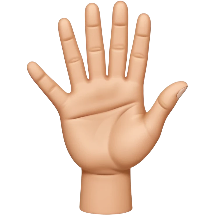Please create a 3D emoji that shows the number 1 using fingers. I’d like it to resemble the iPhone emoji style!" emoji