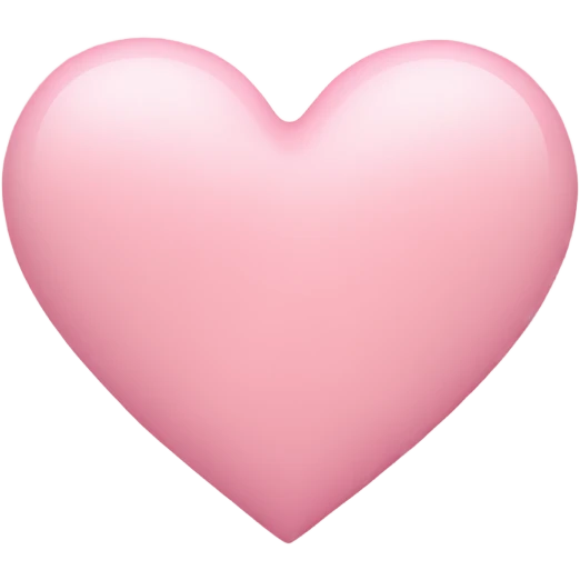 pastel pink heart emoji