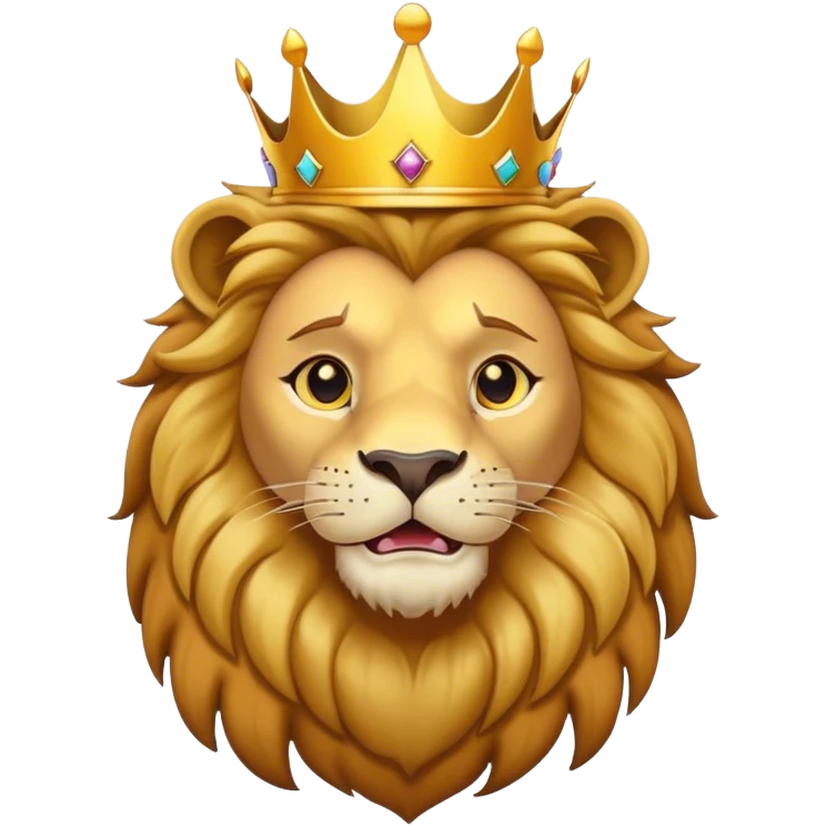 Lion with crown  emoji